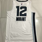 NBA 12 Morant Memphis Grizzlies authentique Maillot blanc